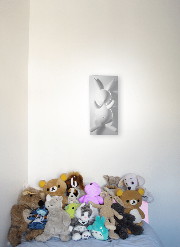 Lampe veilleuse en plâtre Lapin