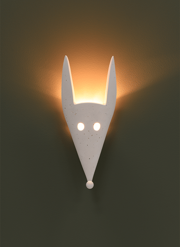 Veilleuse Loup en plâtre