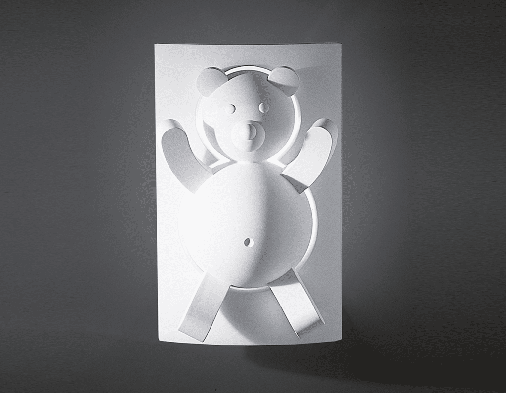 Luminaire en plâtre Nounours