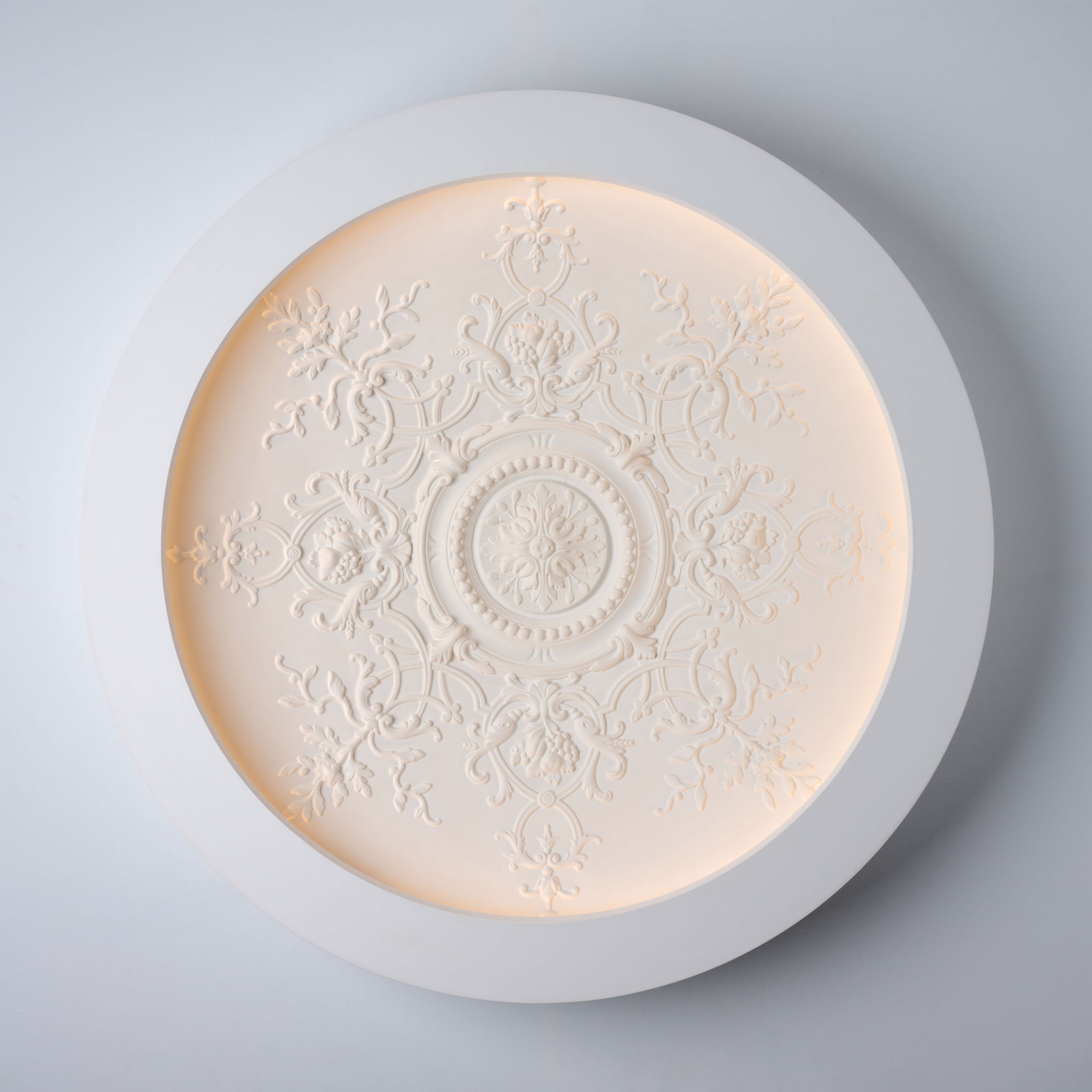 3163 - Coupole Plafonnier Style Louis XV 75