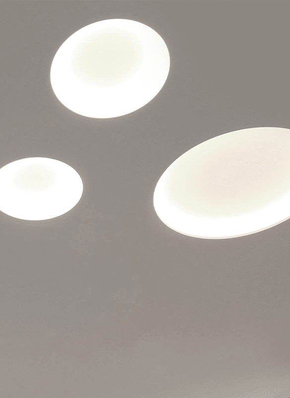 Plafonnier led intégré au salon