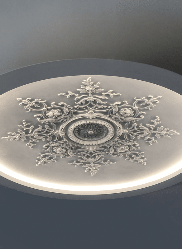 éclairage intérieur plafond haussmannien