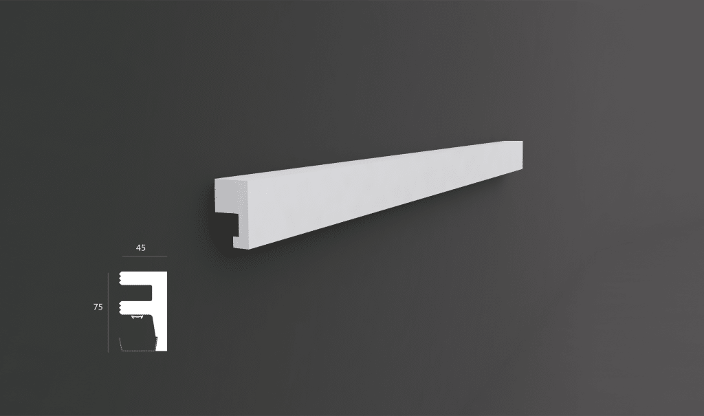 3D profilé mural minimal bords amincis