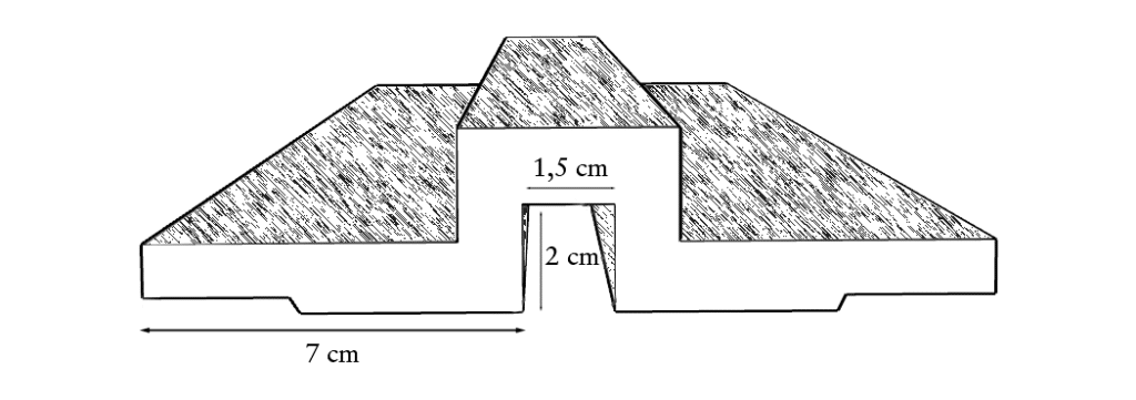 profil à joint creux bords amincis